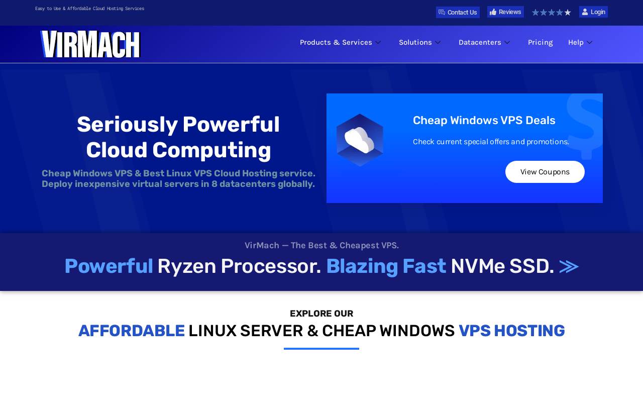 VirMach 官网截图